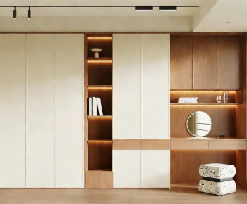 Modern Clothes Storage Area-ID:555270913