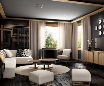 Modern A Living Room-ID:318857917