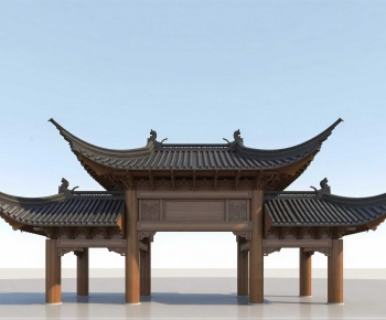 Chinese Style Gate-ID:237143992