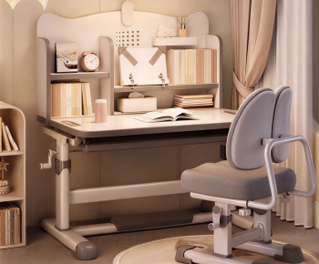 Modern Computer Desk And Chair-ID:724288945