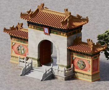 Chinese Style Ancient Architectural Buildings-ID:693161968