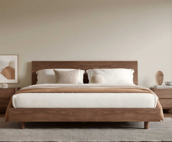 Modern Double Bed-ID:444608934
