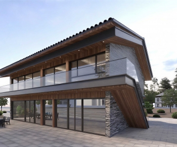New Chinese Style Appearance Of Commercial Building-ID:519296881