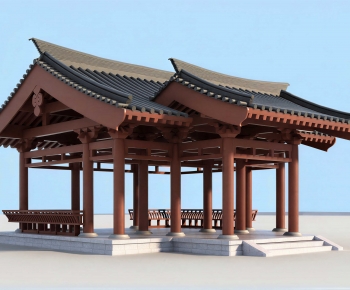 Chinese Style Ancient Architectural Buildings-ID:421083939