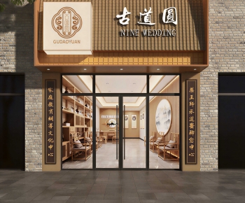 New Chinese Style Facade Element-ID:659950021