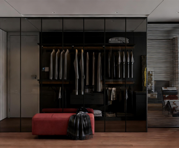 Modern Clothes Storage Area-ID:786552919