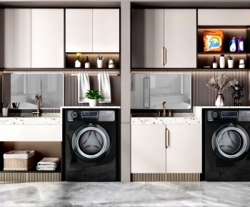 Modern Bathroom Cabinet-ID:381166937