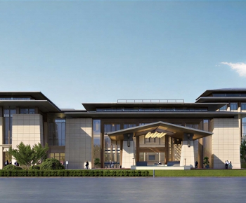Modern Building Appearance-ID:737858066