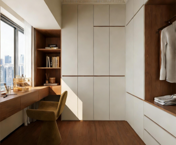 Modern Clothes Storage Area-ID:209759953