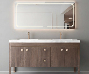 Wabi-sabi Style Bathroom Cabinet-ID:122976067