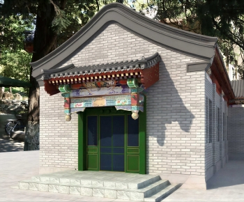 Chinese Style Ancient Architectural Buildings-ID:367522955