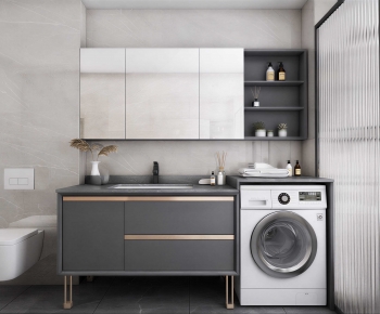 Modern Laundry Cabinet-ID:924107073