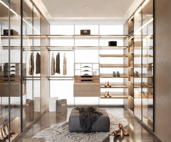 Modern Clothes Storage Area-ID:790884979