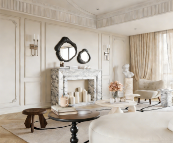 French Style A Living Room-ID:866678009