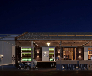 Simple European Style Appearance Of Commercial Building-ID:367700108