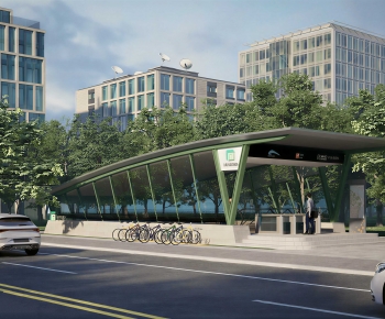Modern Building Appearance-ID:689445025