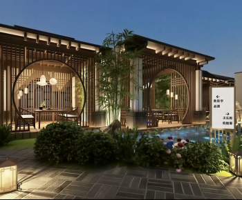 New Chinese Style Courtyard/landscape-ID:335532904