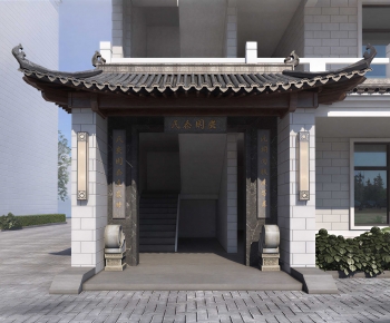 Modern Facade Element-ID:759486916