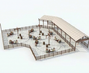 New Chinese Style Park Landscape-ID:541445024