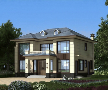 Modern Villa Appearance-ID:554697994