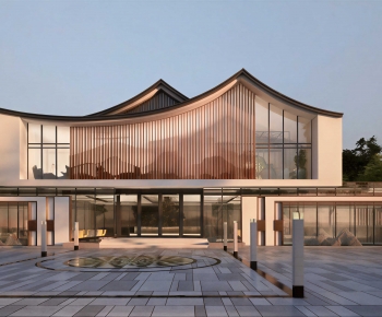 New Chinese Style Appearance Of Commercial Building-ID:723105917