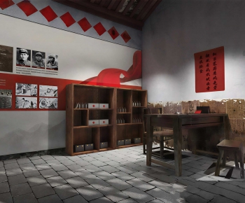 Chinese Style Retro Style Exhibition Hall-ID:401057964