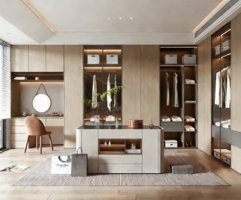 Modern Clothes Storage Area-ID:268126968