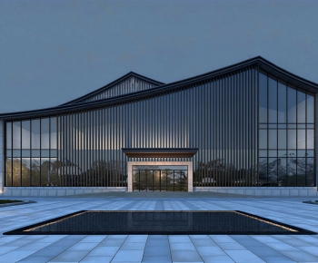 New Chinese Style Architecture Of Artistic Style-ID:922240022