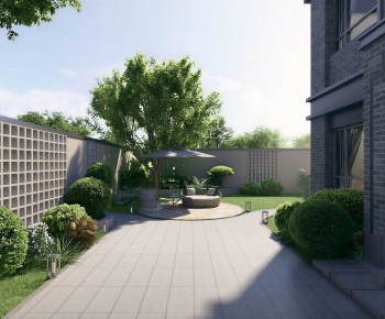 Modern Courtyard/landscape-ID:410668861