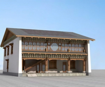 Chinese Style Appearance Of Commercial Building-ID:934689064