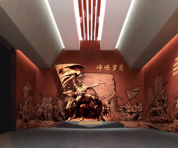 New Chinese Style A Living Room-ID:968374017