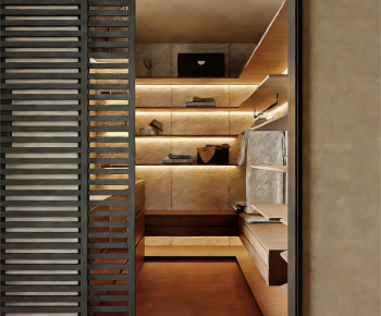 Modern Clothes Storage Area-ID:444897895