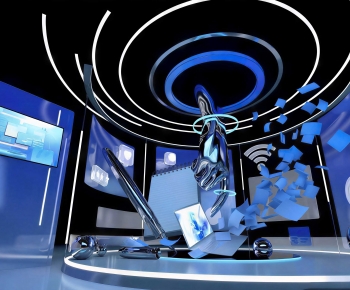 Modern Exhibition Hall-ID:103679904