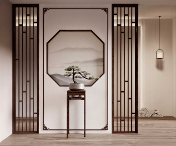 New Chinese Style Hallway-ID:800033094
