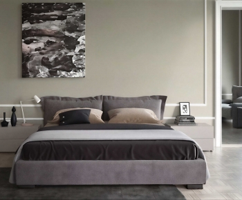 Modern Double Bed-ID:972764978
