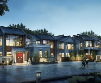 New Chinese Style Townhouse-ID:596535928