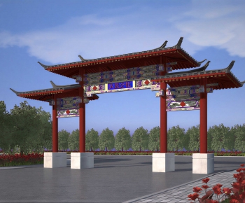 Chinese Style Gate-ID:224608901