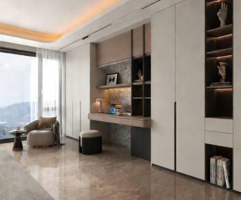 Modern Clothes Storage Area-ID:796292079
