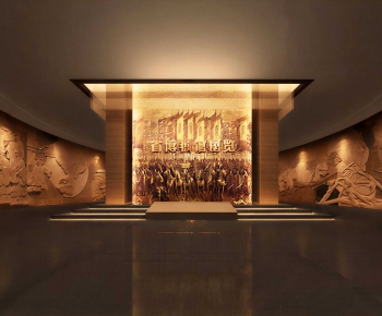 New Chinese Style Exhibition Hall-ID:536434897