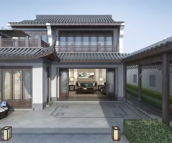New Chinese Style Courtyard/landscape-ID:927191972