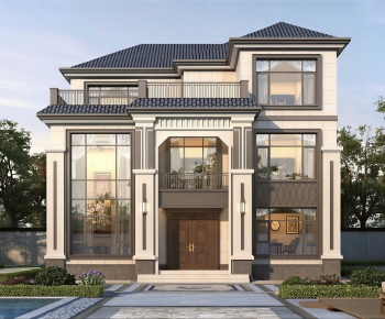 New Chinese Style Detached Villa-ID:487575057