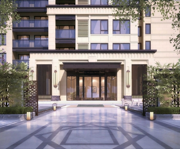 Modern Facade Element-ID:369419109