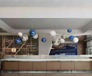 Modern Real Estate Sales Office-ID:643413073