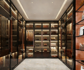 Modern Clothes Storage Area-ID:317226891