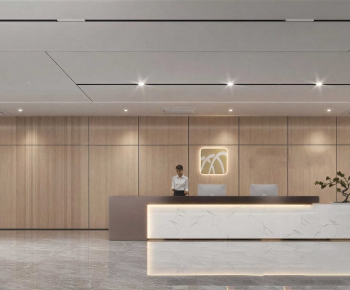 Modern Office Reception Desk-ID:857731106