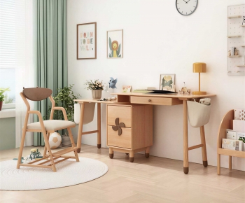 Modern Computer Desk And Chair-ID:255913026