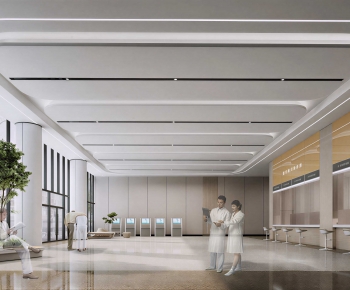 Modern Hospital Hall-ID:289115916