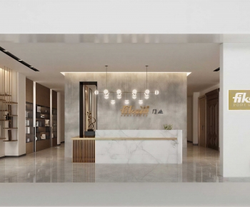 Modern Office Reception Desk-ID:152318957