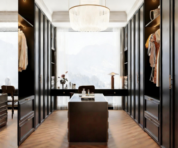 French Style Clothes Storage Area-ID:853244079