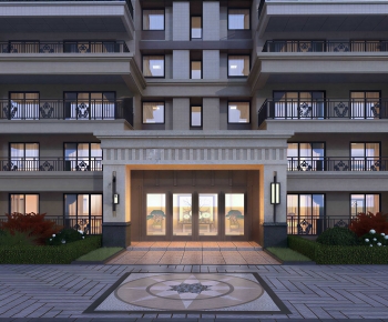 New Chinese Style Building Appearance-ID:230432999